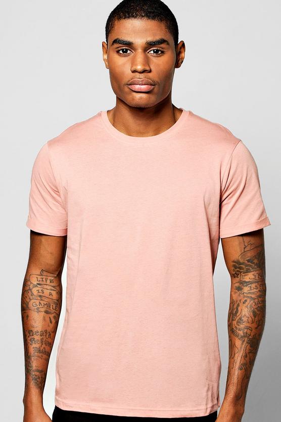 Crew Neck With Rolled Sleeve